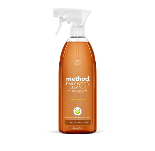 daily wood cleaner - almond, 28 fl oz