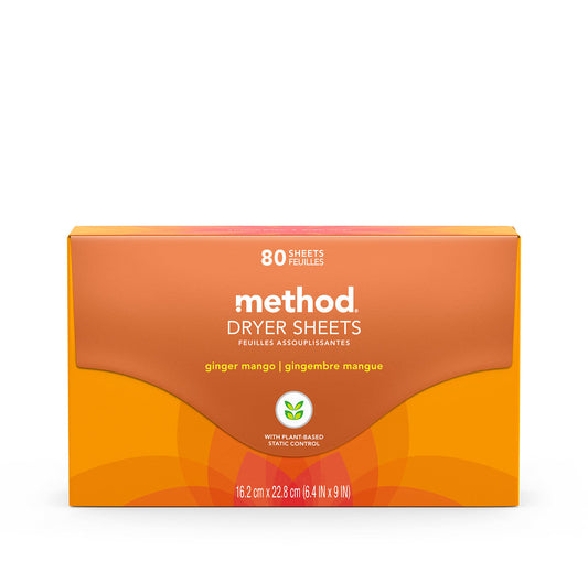 dryer sheets - ginger mango, 80 ct